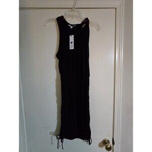 BB Dakota Sporty Vibes Black Body-con Rouched Side Dress NWT Club Wear Casual XS